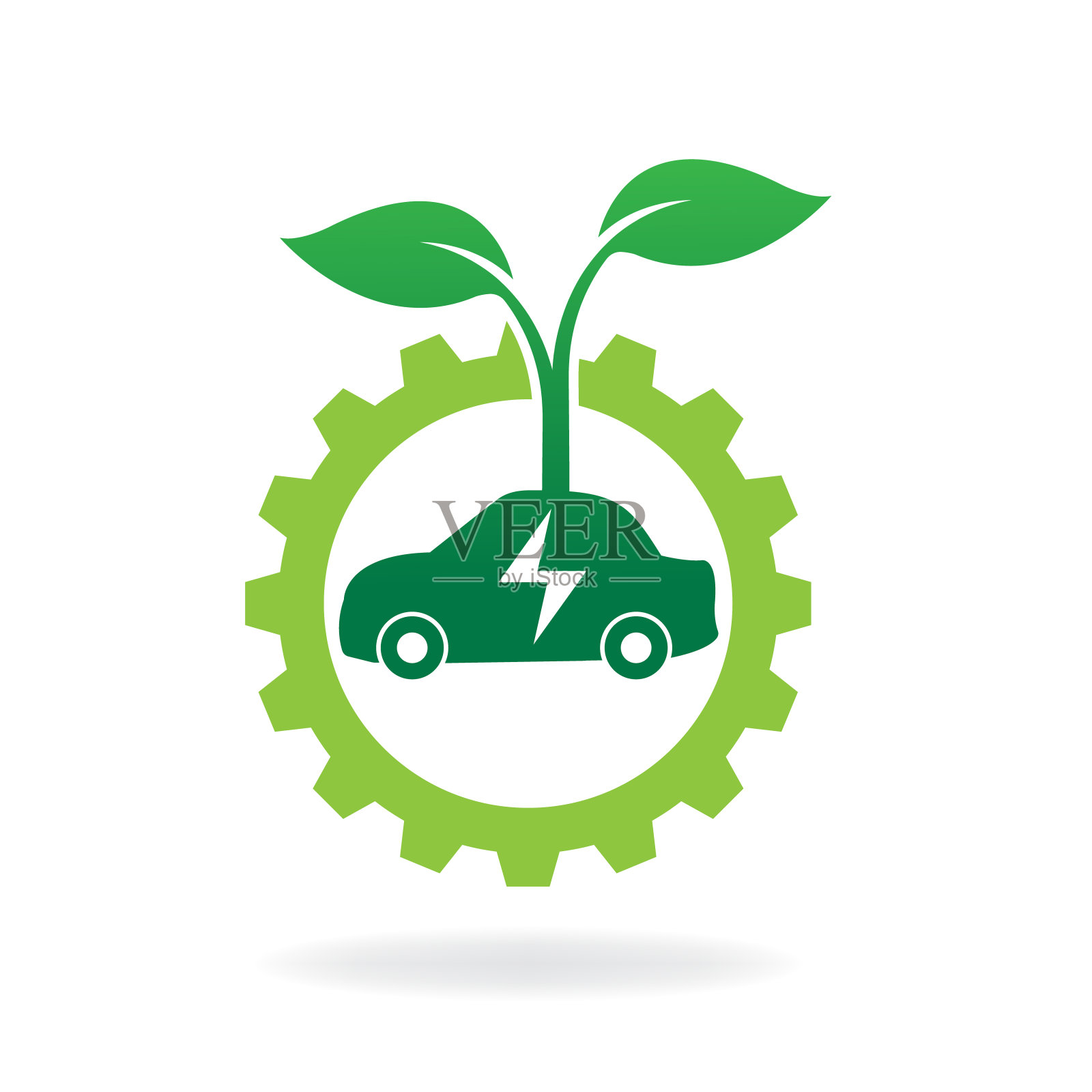 环保的车插画图片素材