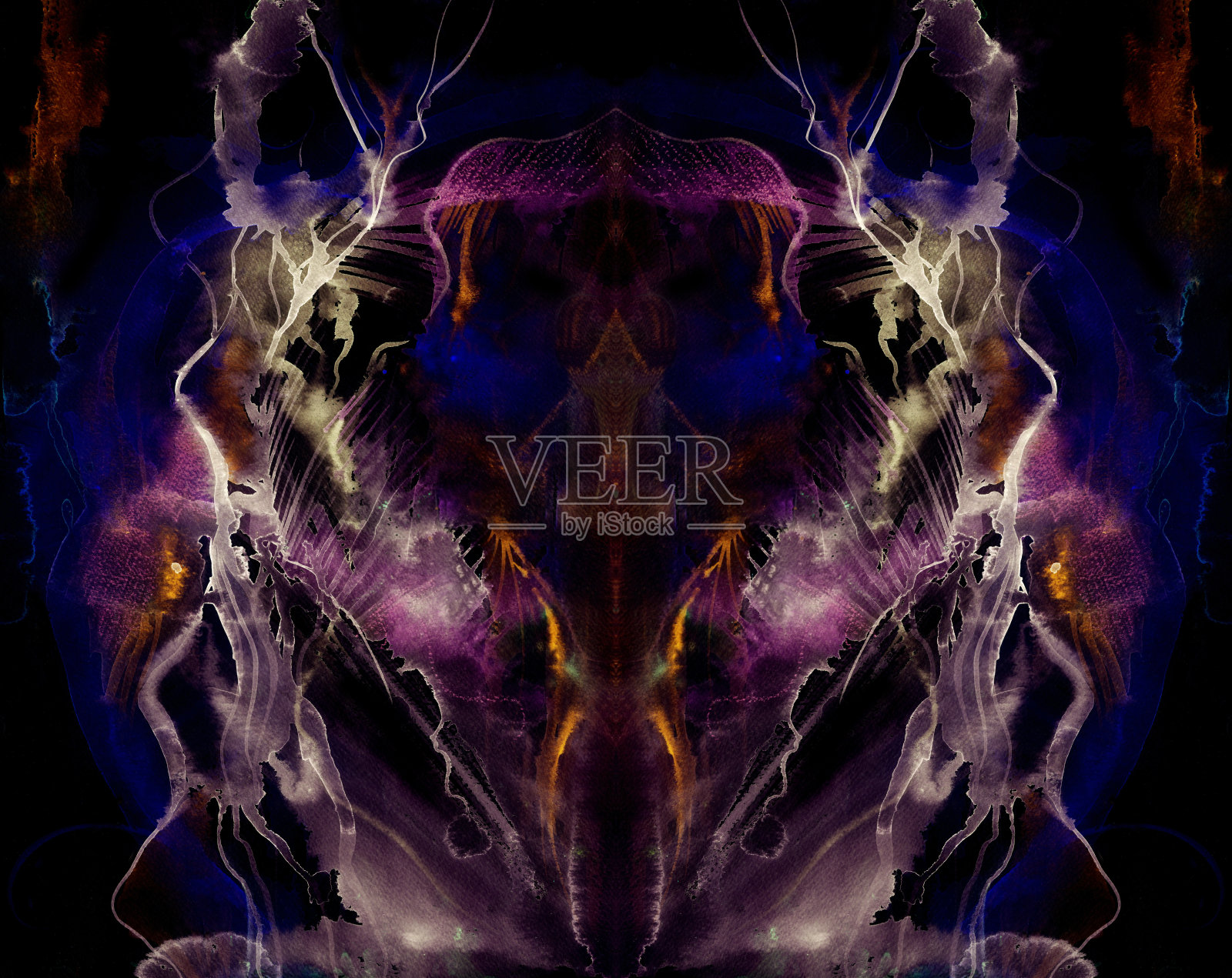 面对黑暗插画图片素材