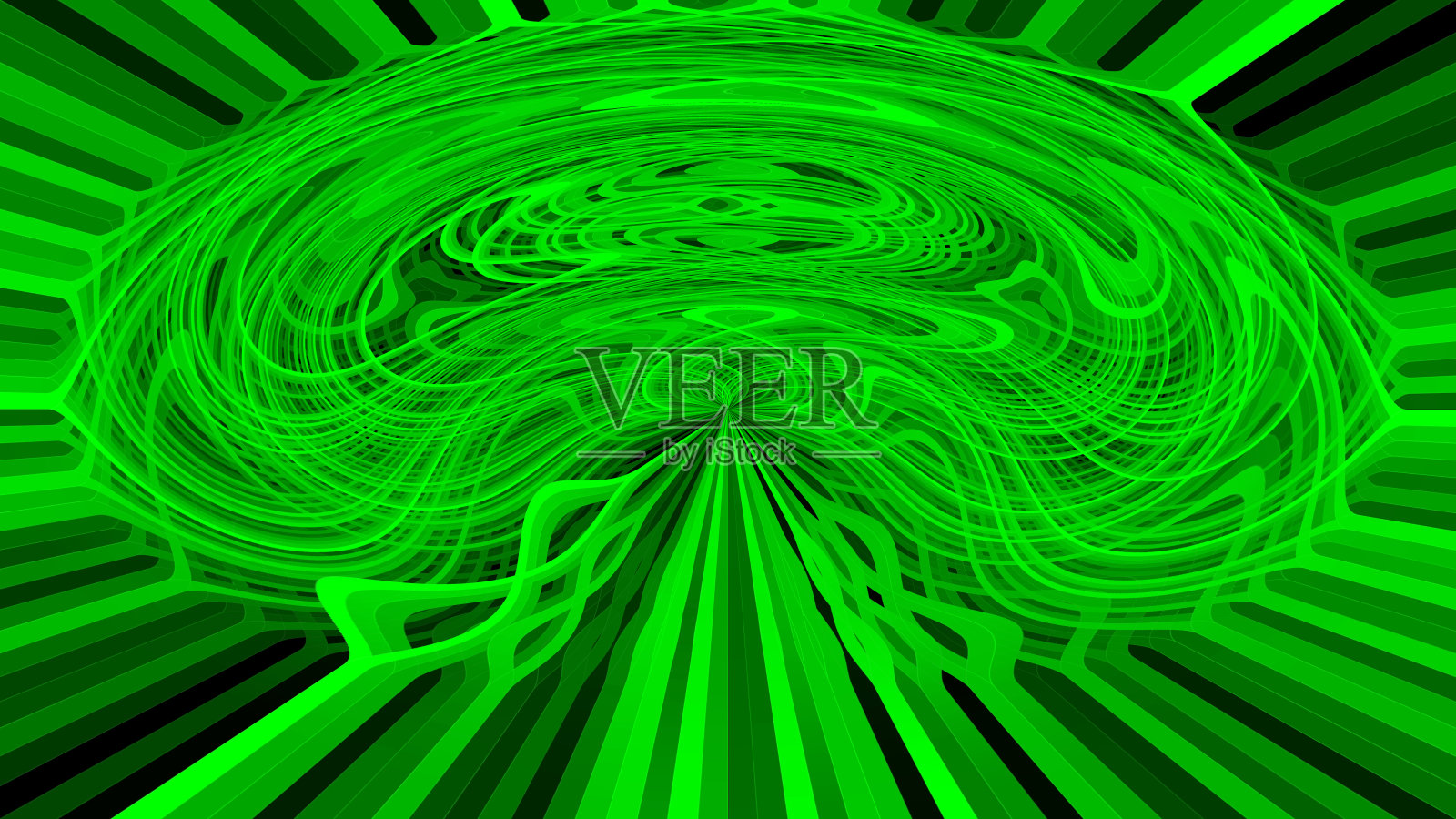 绿色的爆炸插画图片素材