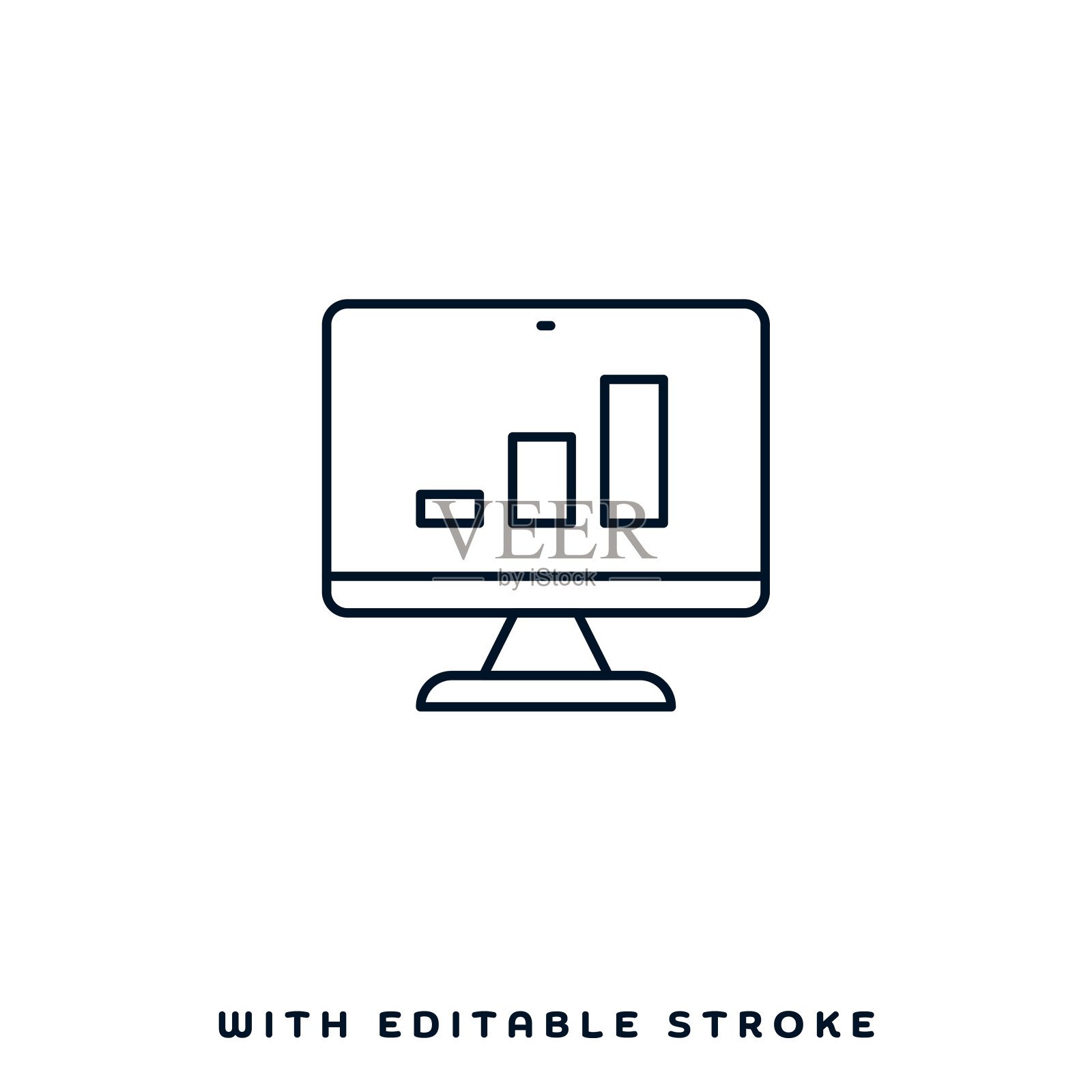 实时监控矢量图标设计插画图片素材