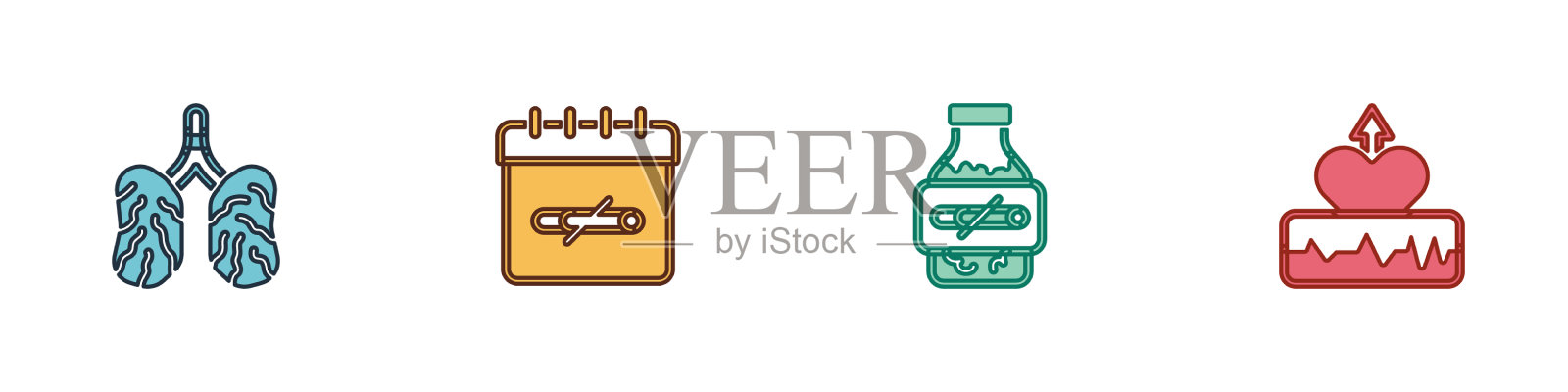 设病肺无烟天尼古丁口香糖图标素材