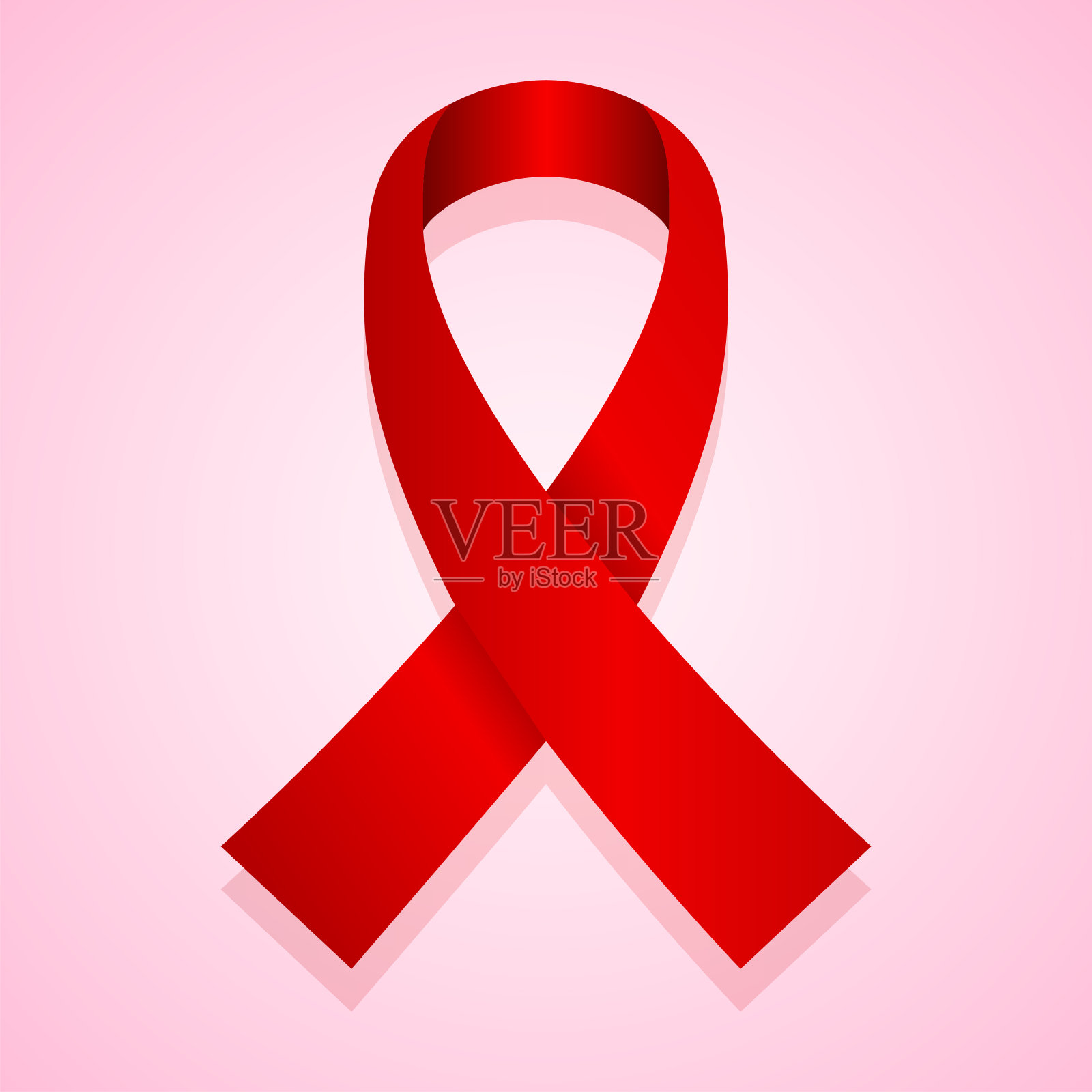 红丝带代表疾病癌症艾滋病团结插画图片素材