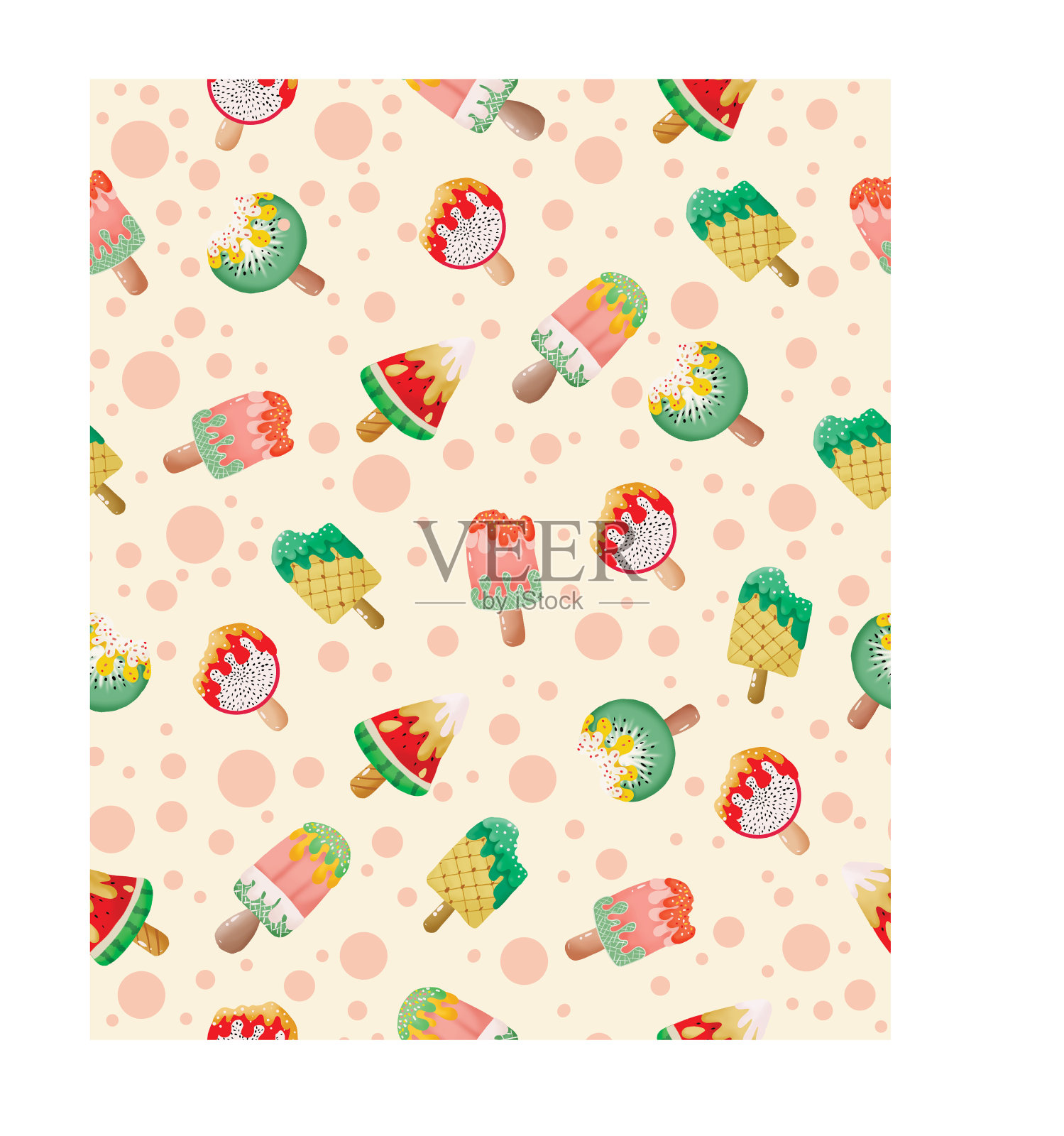 冰淇淋插画图片素材