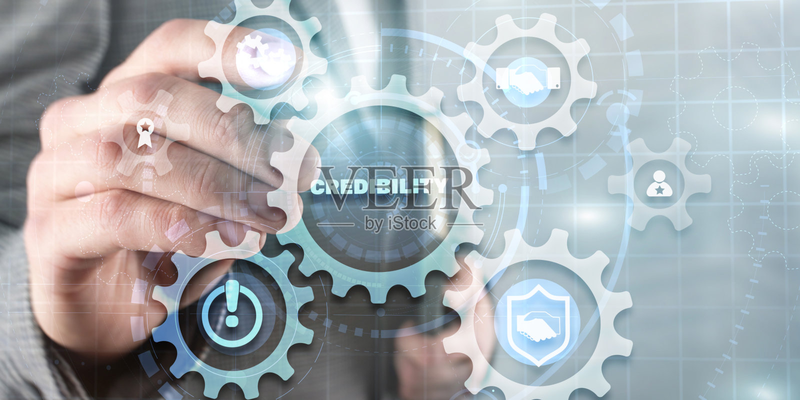 可信度提高。现代企业财务解决方案理念照片摄影图片