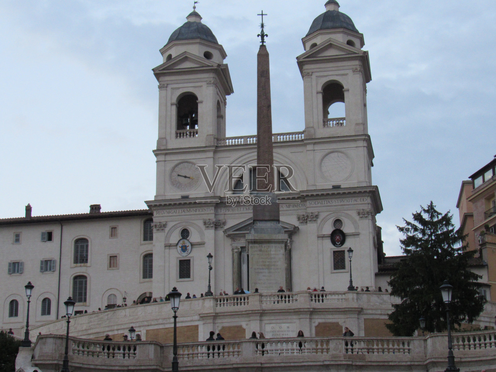 三一圣堂。罗马,意大利。照片摄影图片