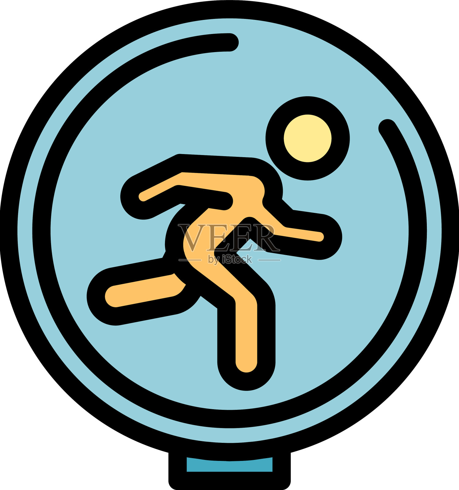 流道数据图标扁平插画图片素材