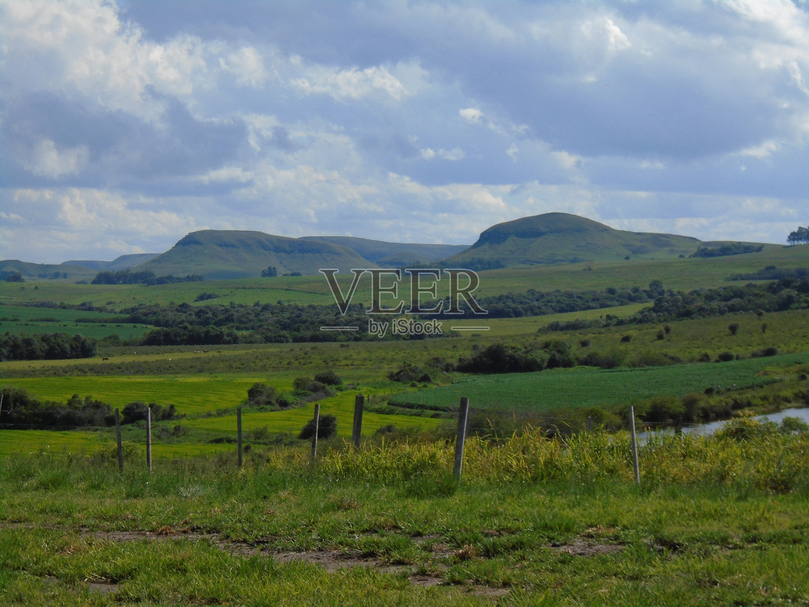 南里奥格兰德州的潘帕斯景观,巴西照片摄影图片