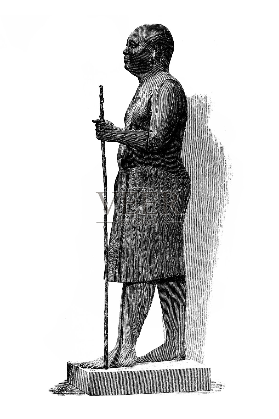 拉姆卡(拉姆凯,雷姆库伊)是古埃及第五王朝的王子插画图片素材