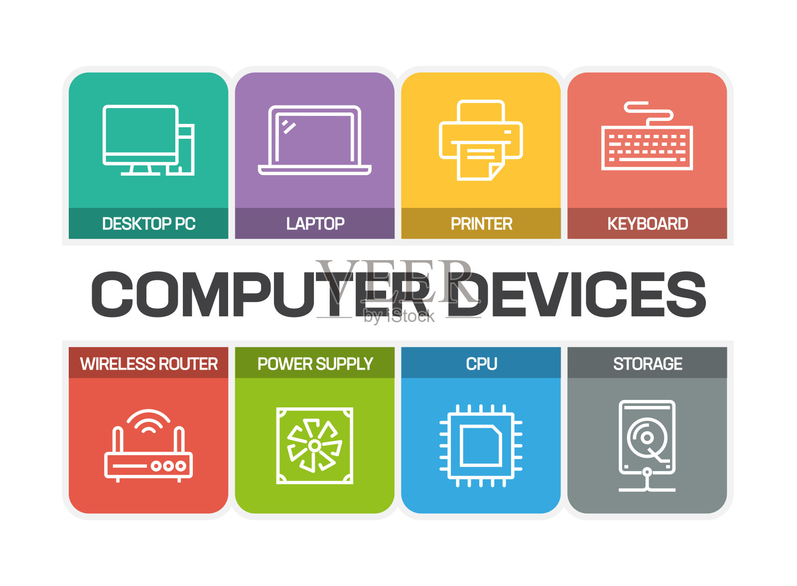 计算机设备系列图标插画图片素材