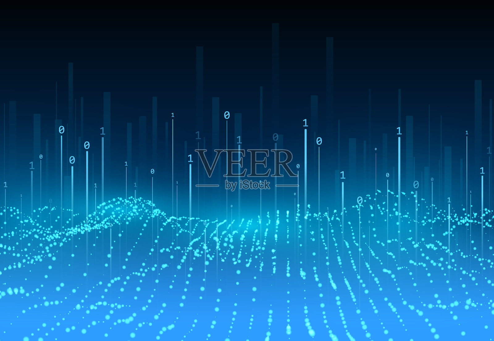 抽象技术景观背景插画图片素材