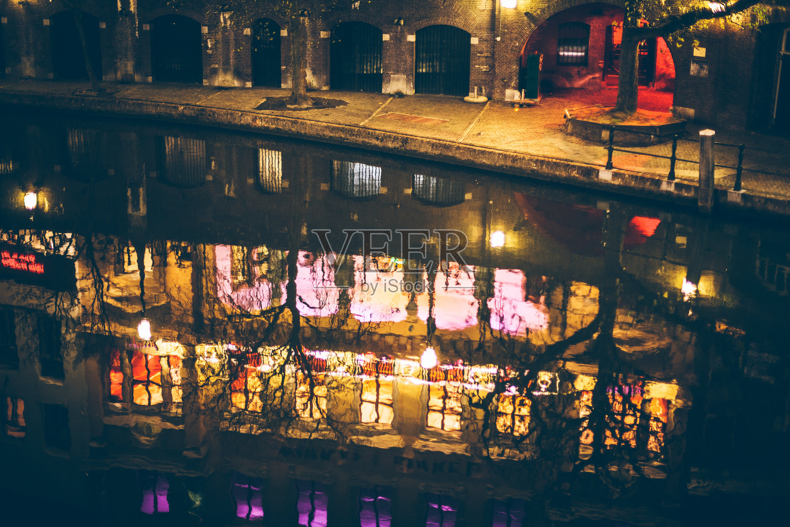 荷兰的运河照片摄影图片