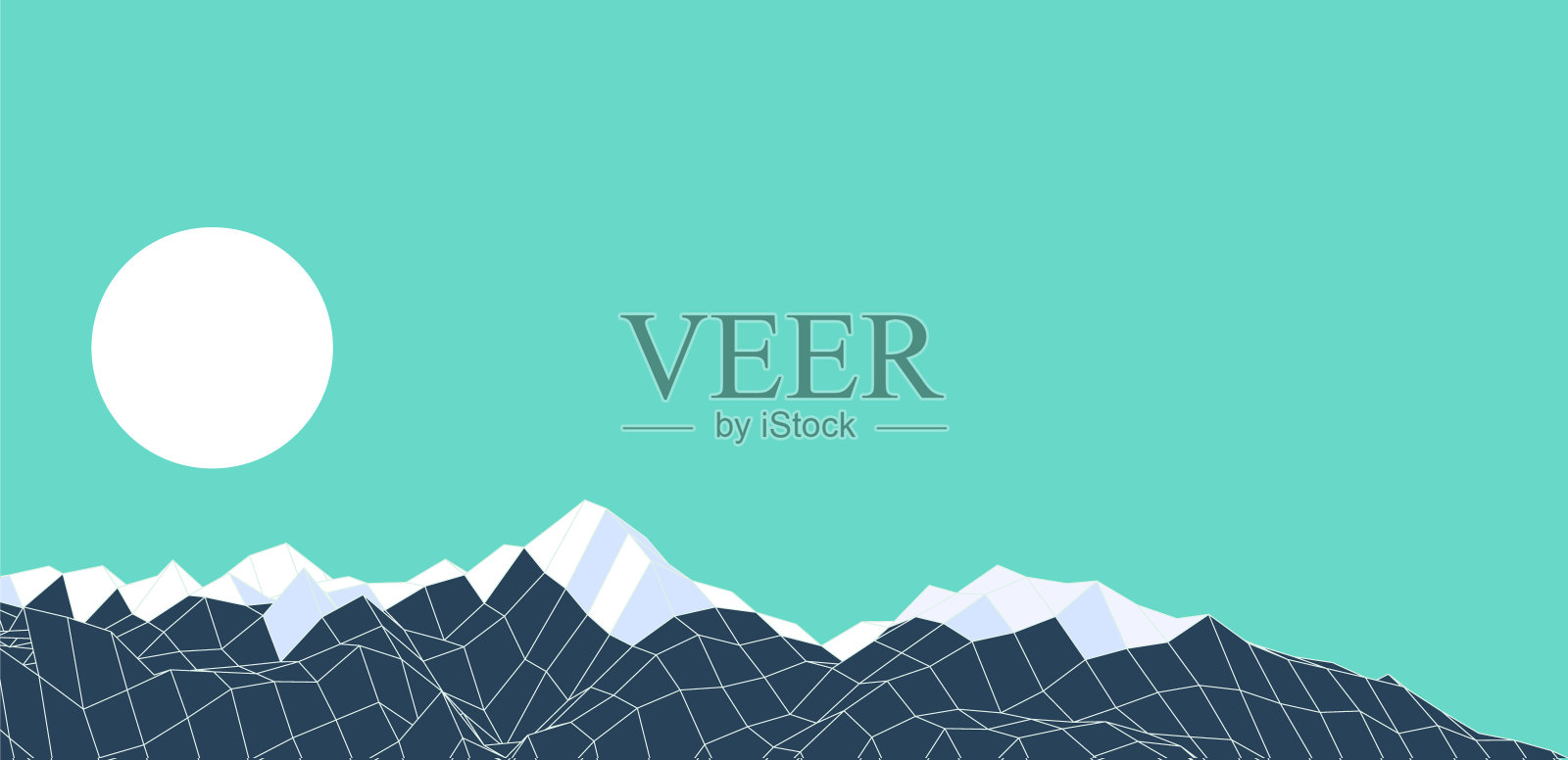 抽象矢量景观背景插画图片素材