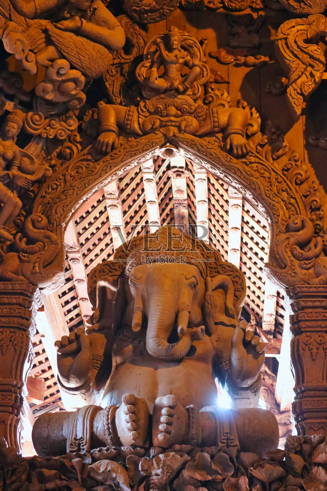 芭堤雅真理圣殿照片摄影图片