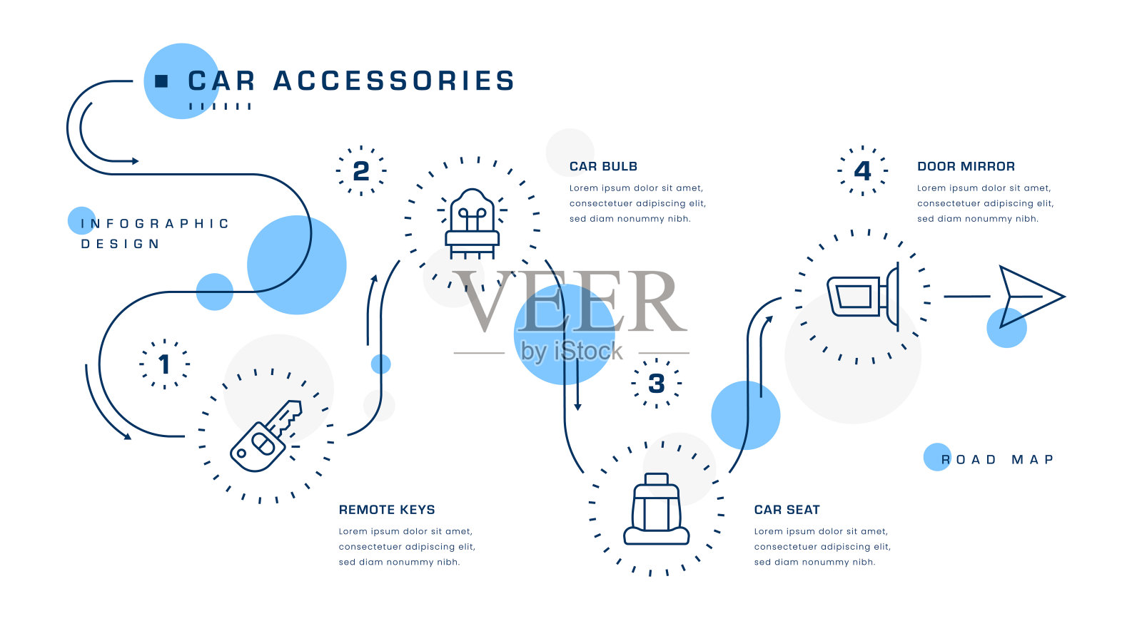 汽车配件信息图形设计插画图片素材