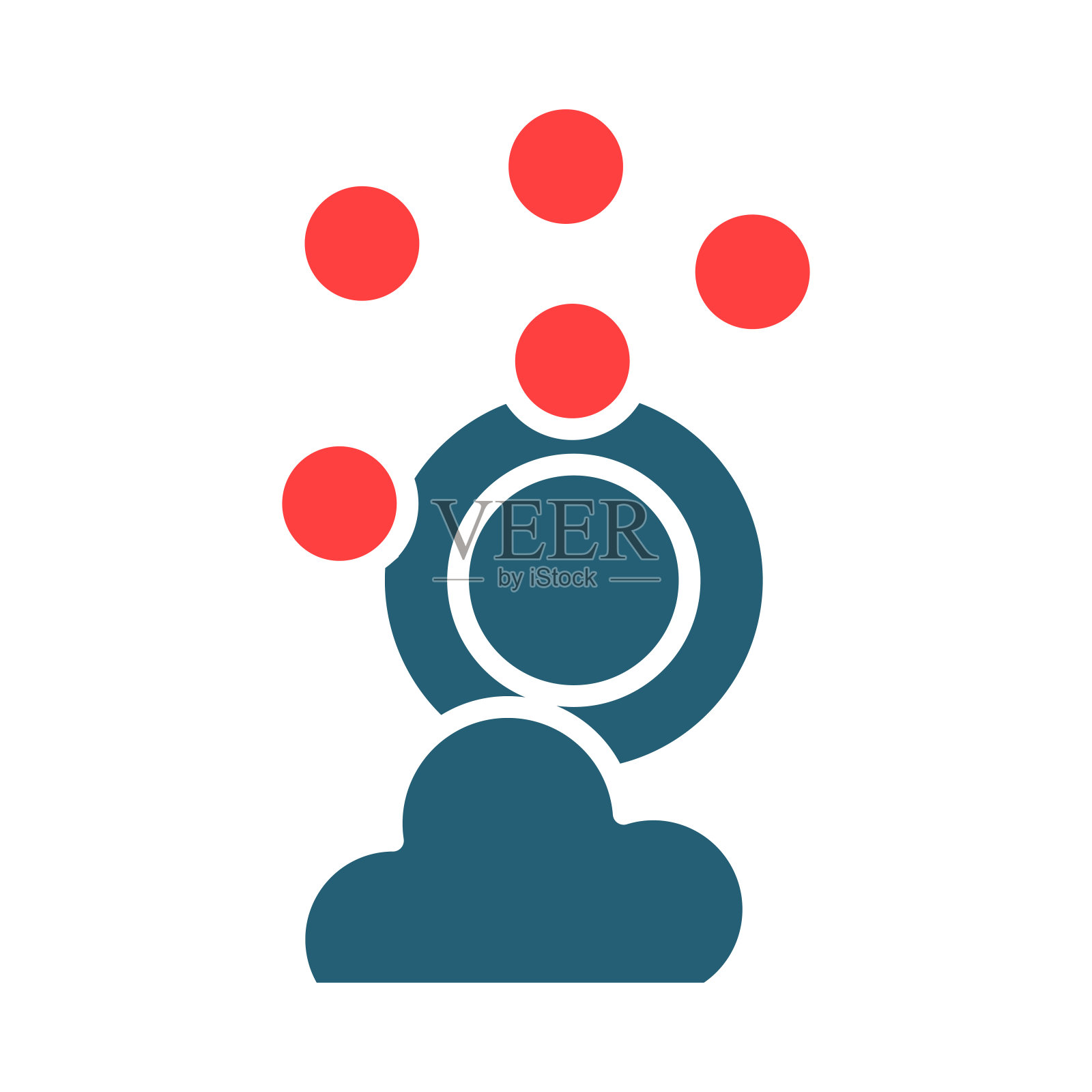 洗碗字形两色图标个人和商业用途。插画图片素材