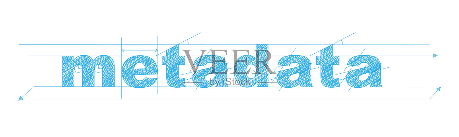 元数据蓝色草案文本横幅插画图片素材