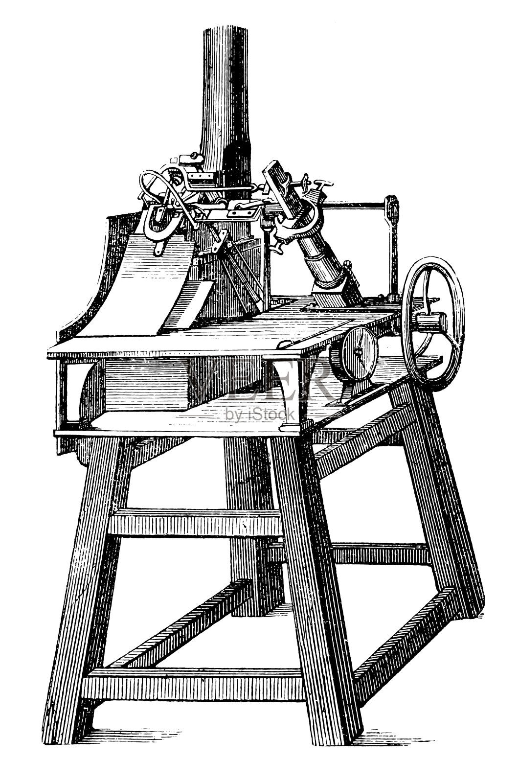 式铸造机插画图片素材