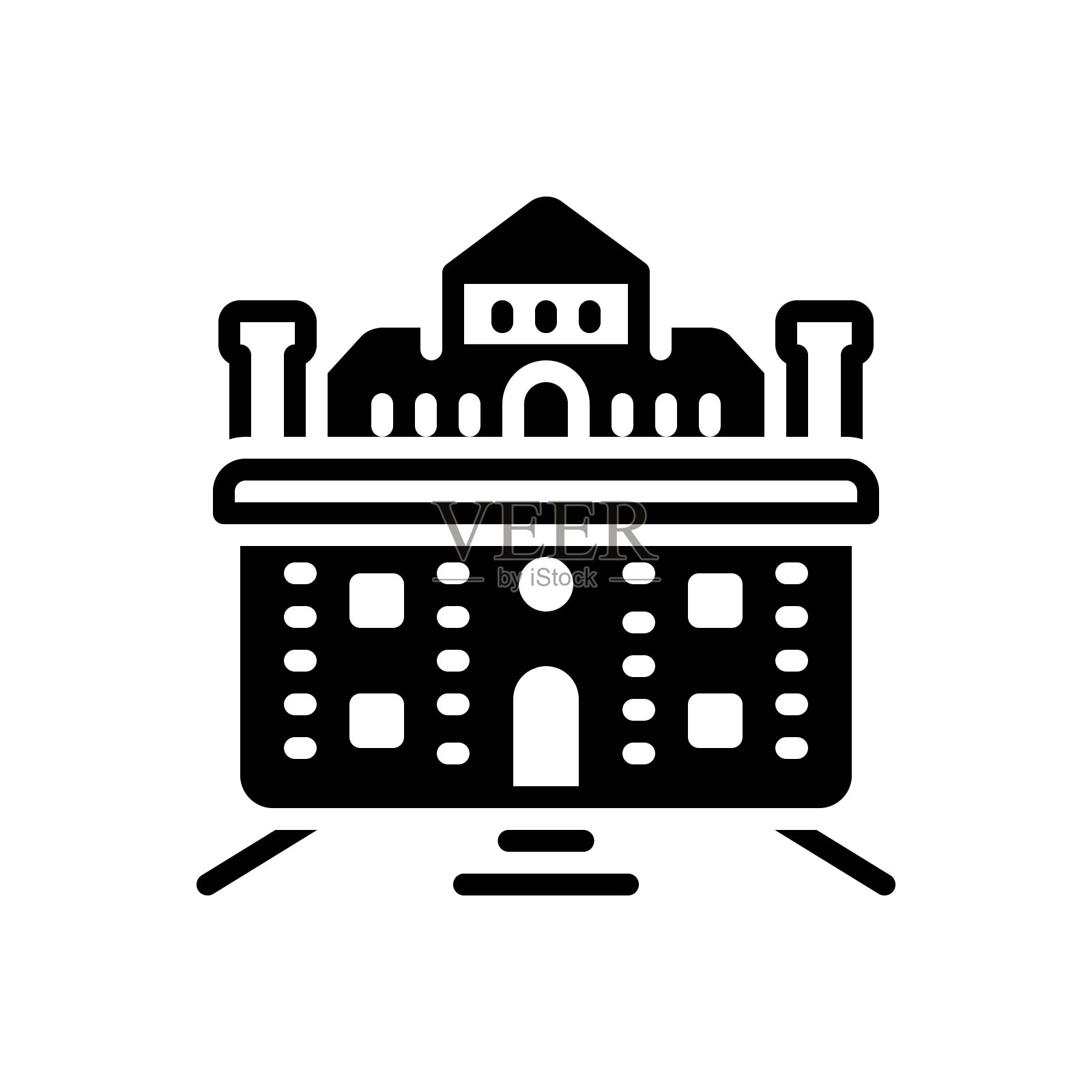 庄园插画图片素材