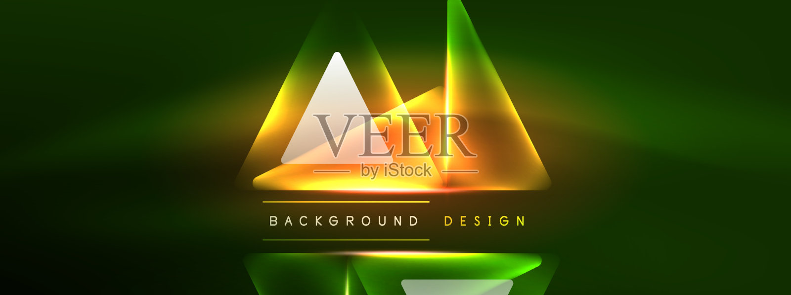 充满活力的几何霓虹灯闪亮线背景插画图片素材