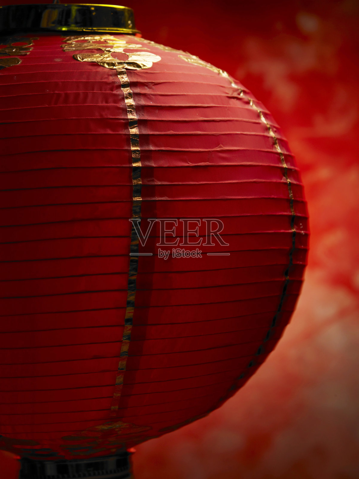 近距离的红色中国灯笼照片摄影图片