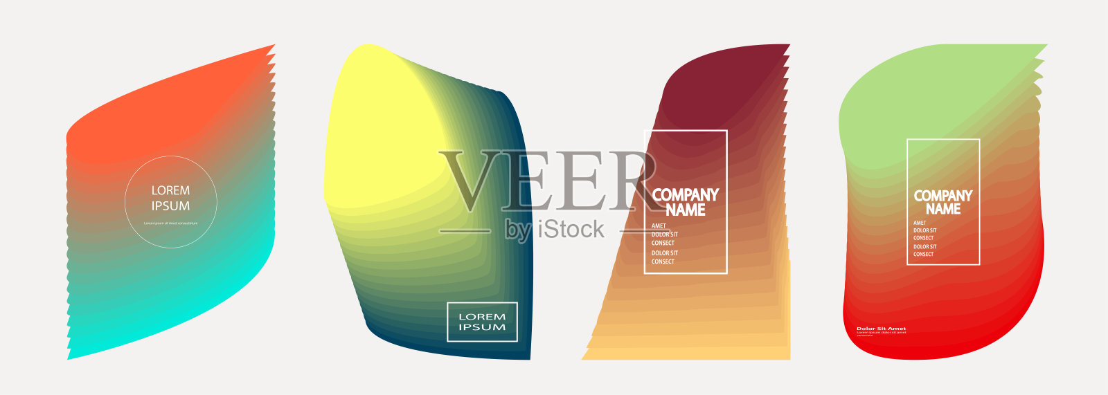 现代平面设计横幅集。抽象复古的90年代风格,柔和的霓虹色彩。最小潮流的背景收集的故事,社交媒体,邮政,排版,海报,传单,聚会,演讲,卡片插画图片素材