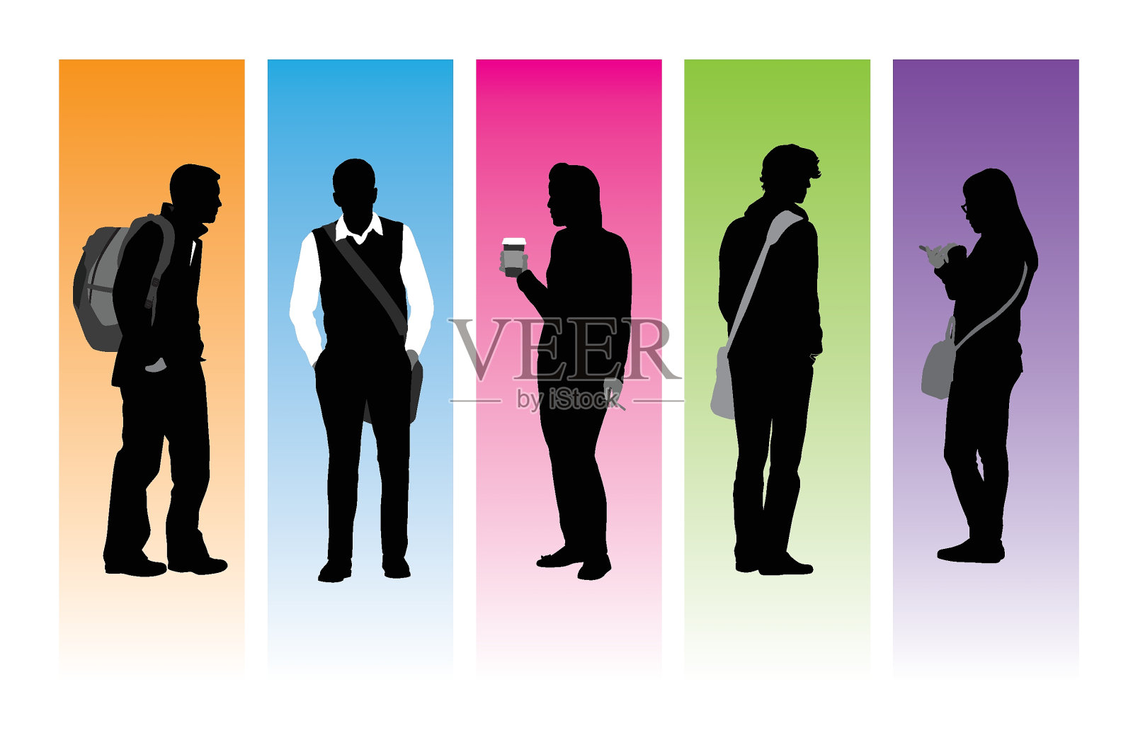 大学个性插画图片素材