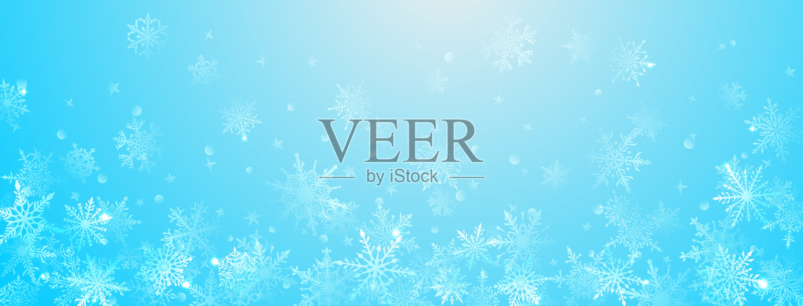 雪花圣诞背景插画图片素材