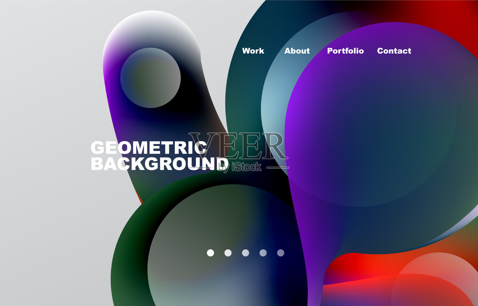 抽象的液体背景为您的登陆页插画图片素材