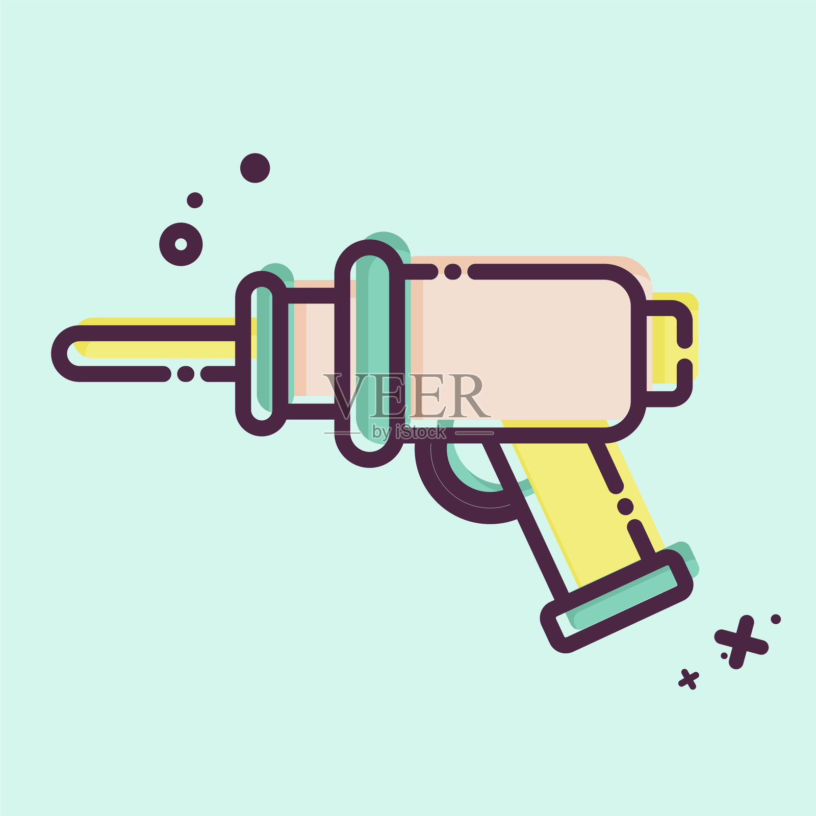 图标钻相关的骨科符号mbe风格插画图片素材