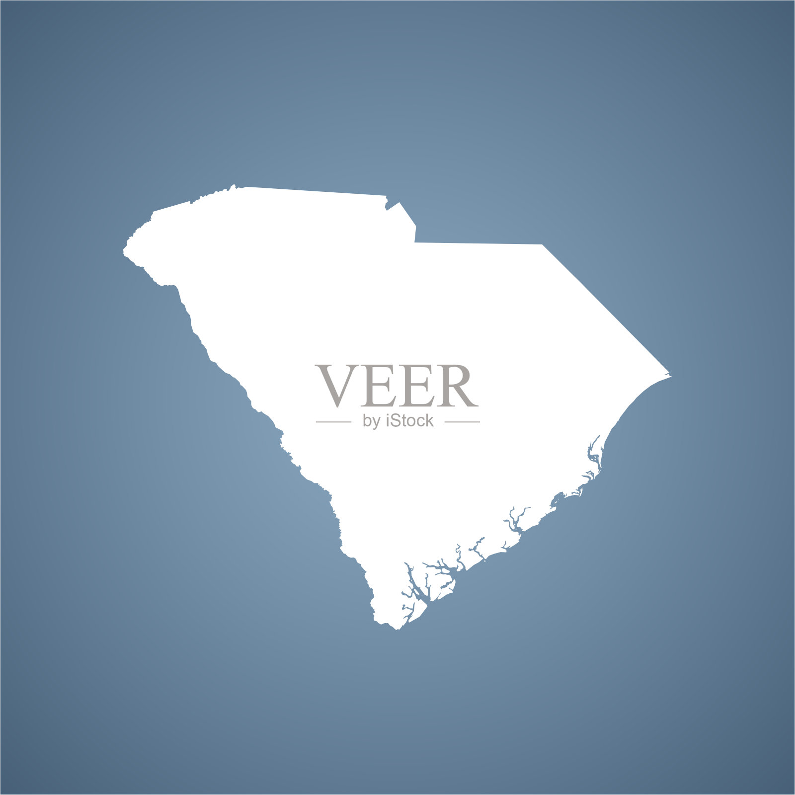 南卡罗来纳图插画图片素材