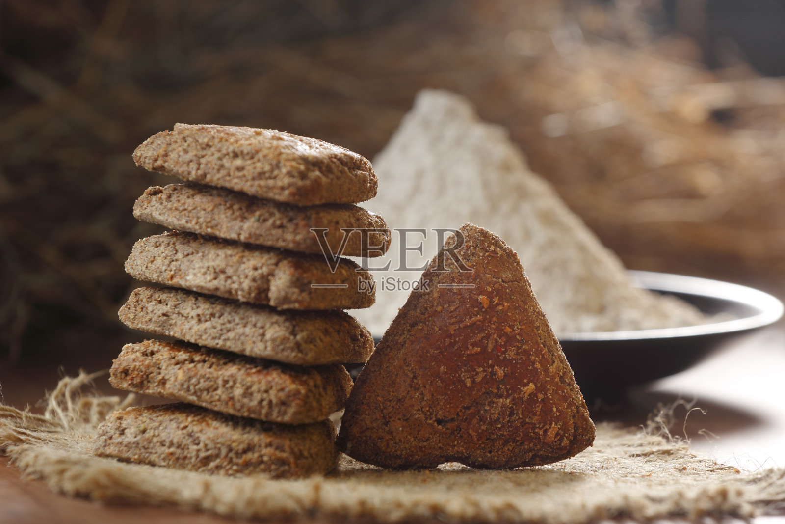 拉吉(曼杜瓦)小麦饼干照片摄影图片