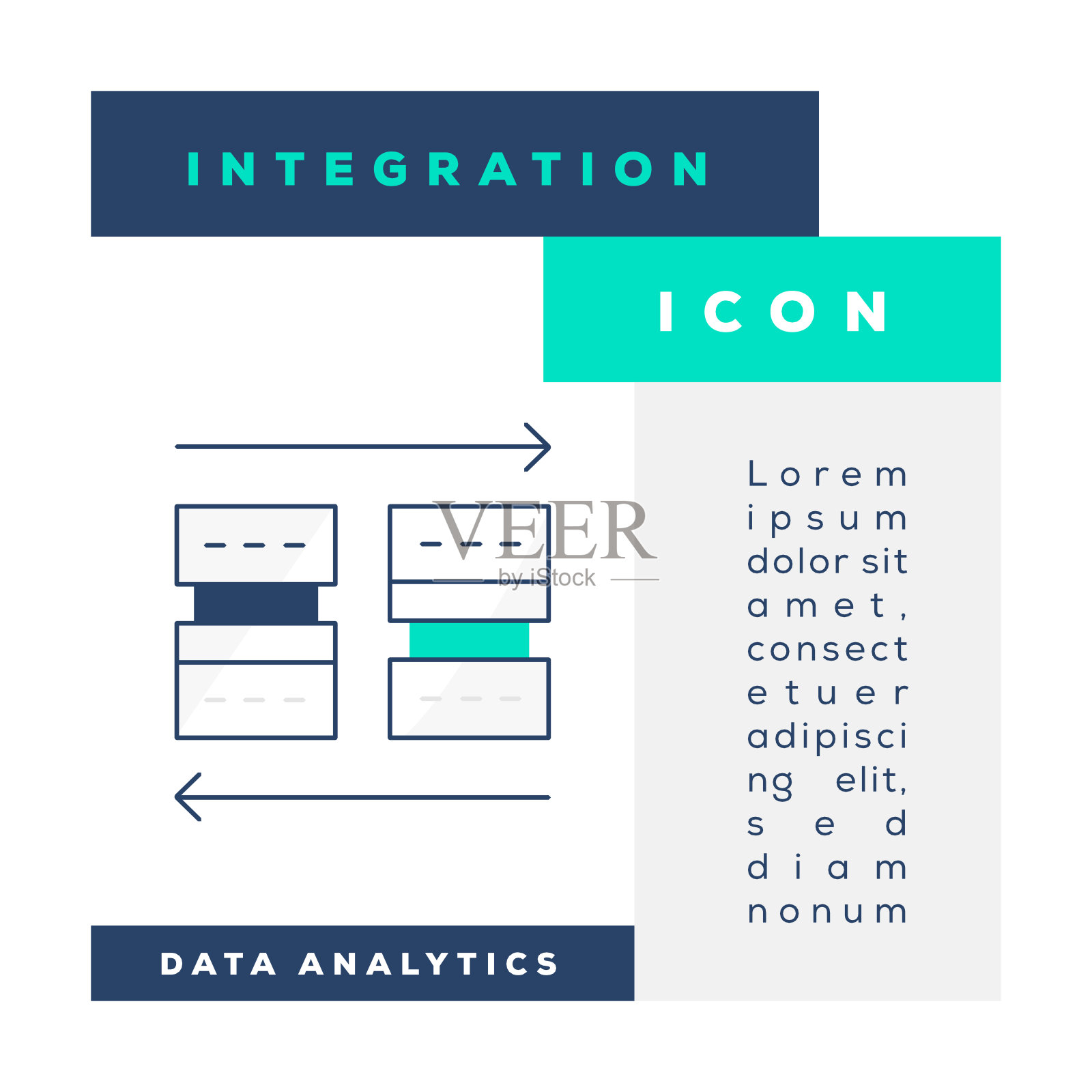 集成的图标插画图片素材