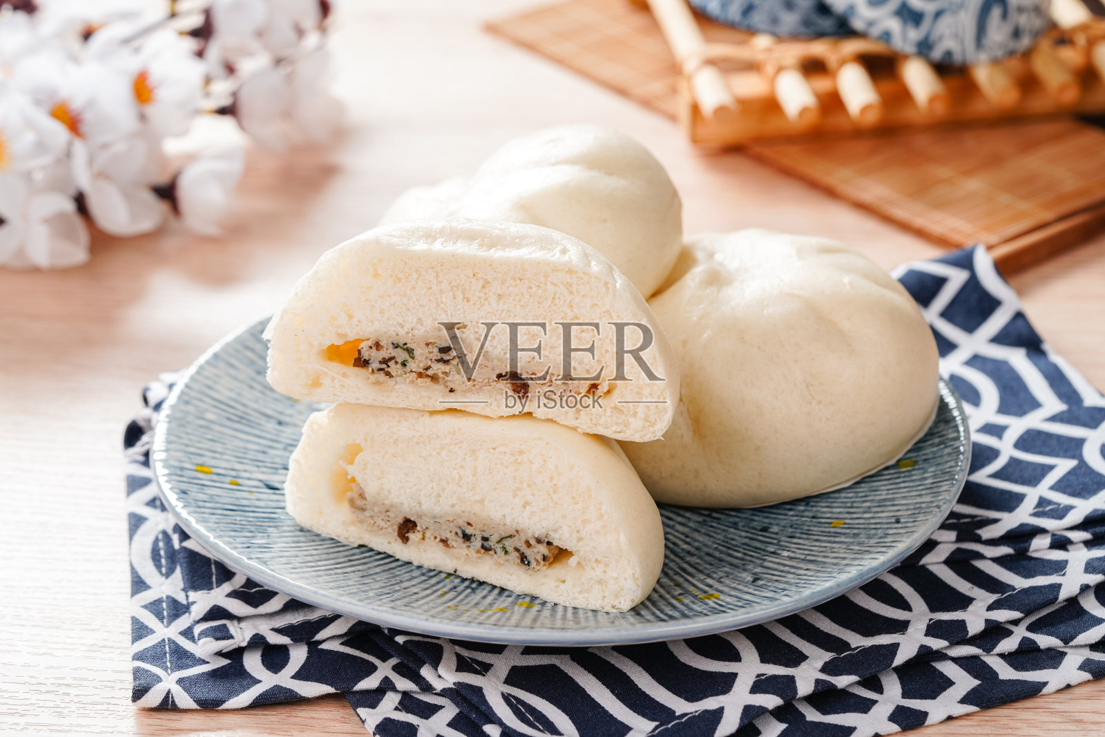 中国包子照片摄影图片