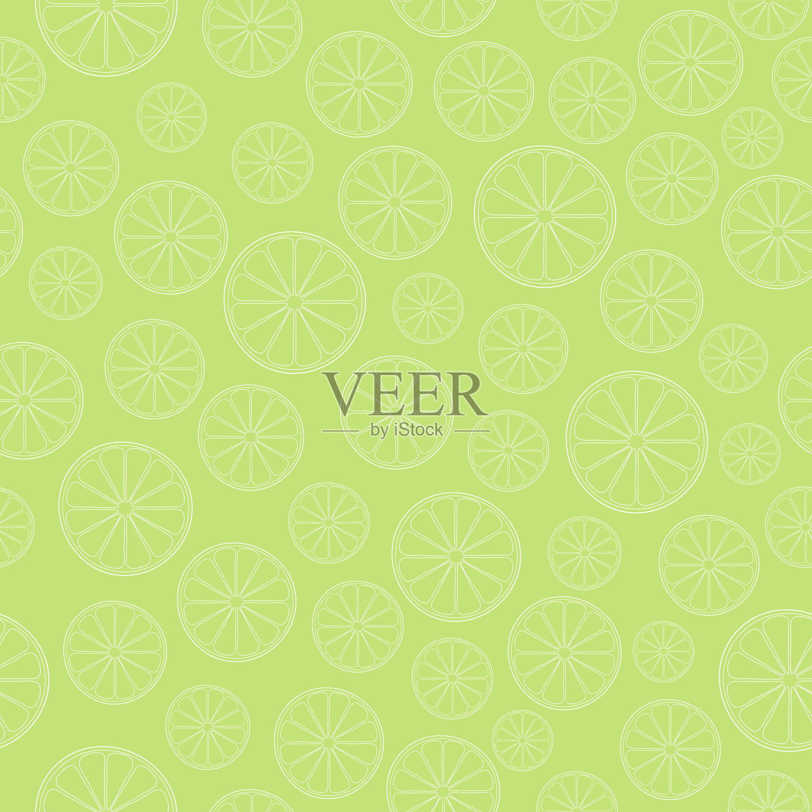 用于装饰和设计的石灰无缝图案插画图片素材