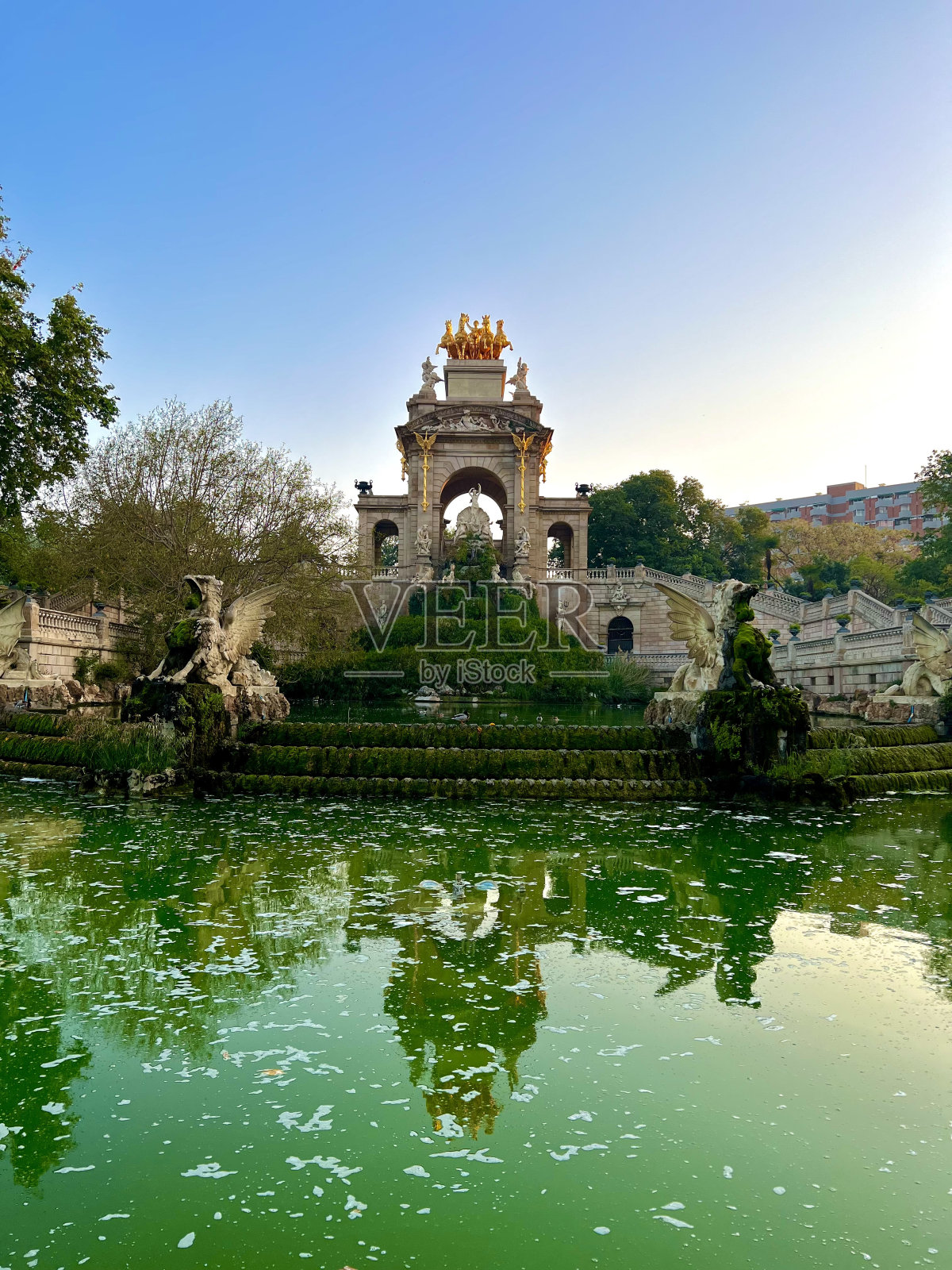 西班牙巴塞罗那ciutadella公园照片摄影图片