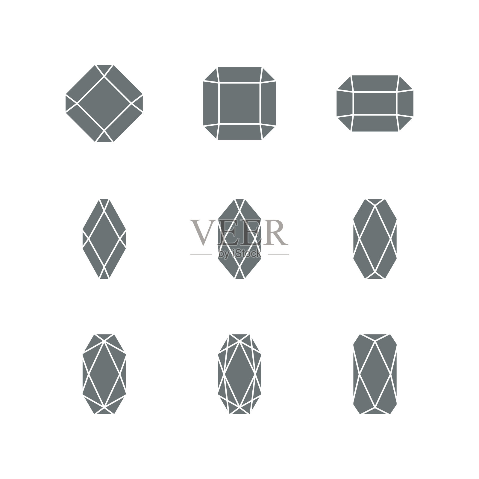 宝石矢量图标插画图片素材