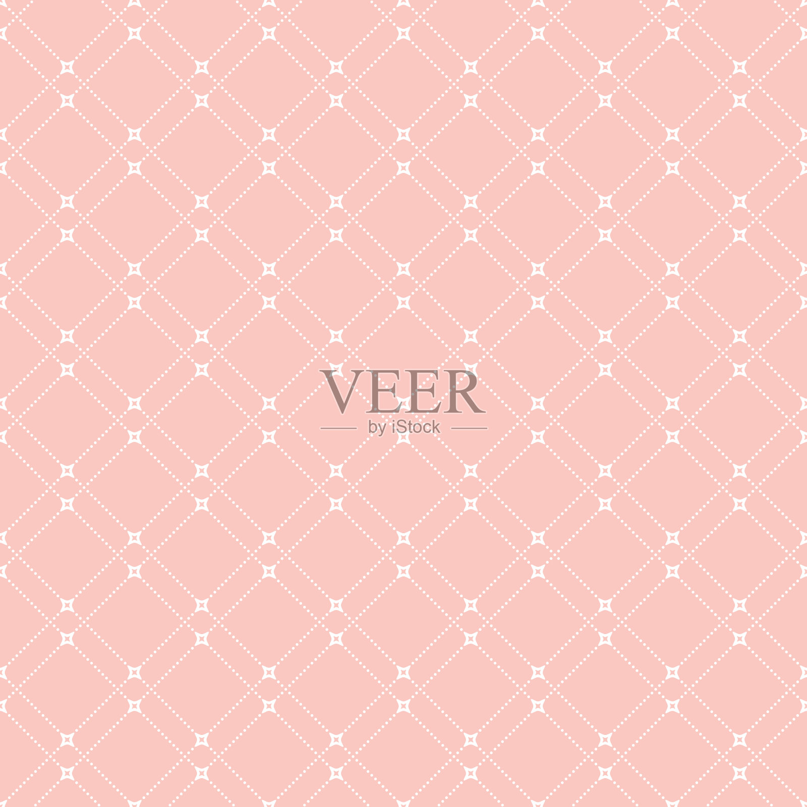 无缝几何图案与虚线插画图片素材