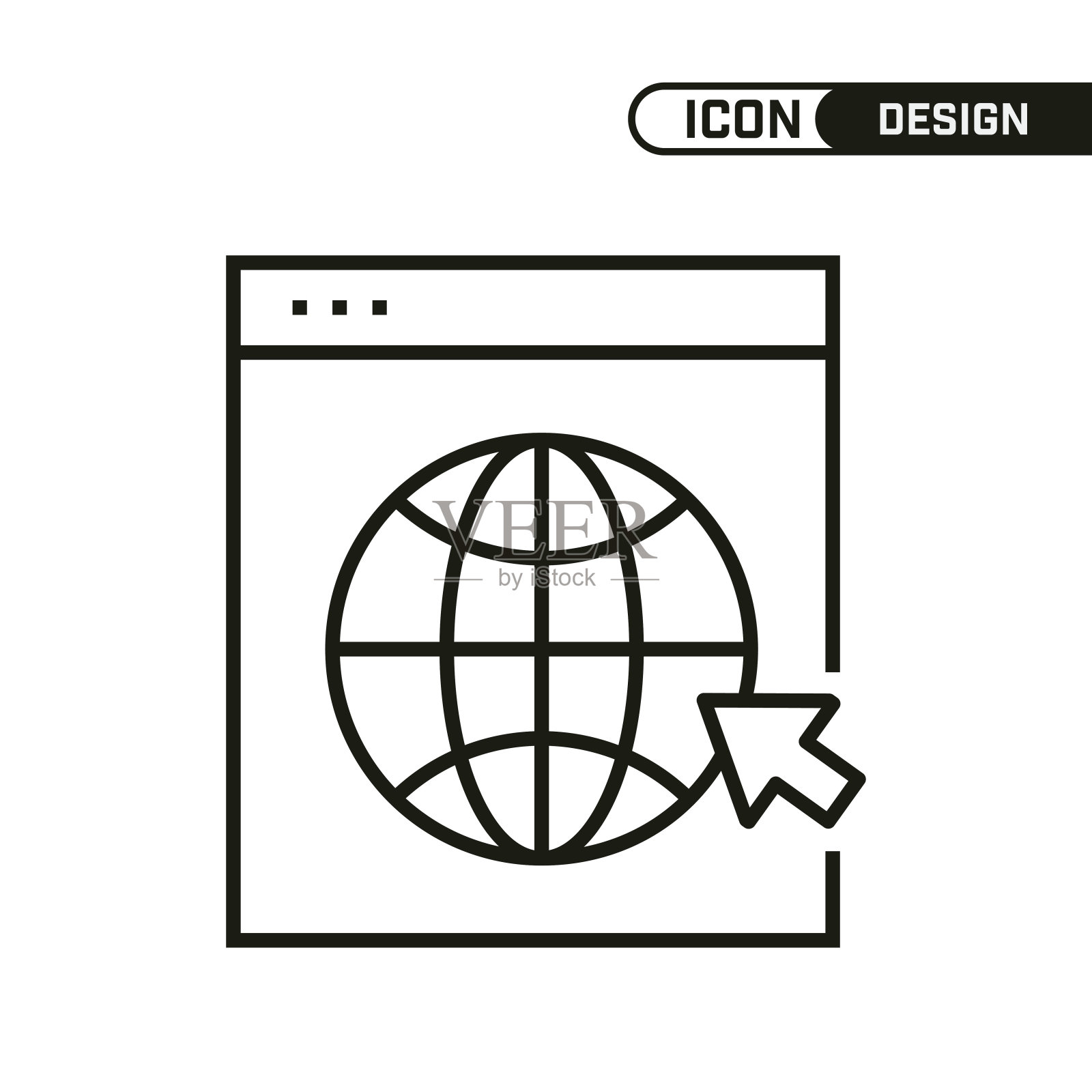 广告图标。单一的图标设计。多用途和编辑细线设计。图标素材