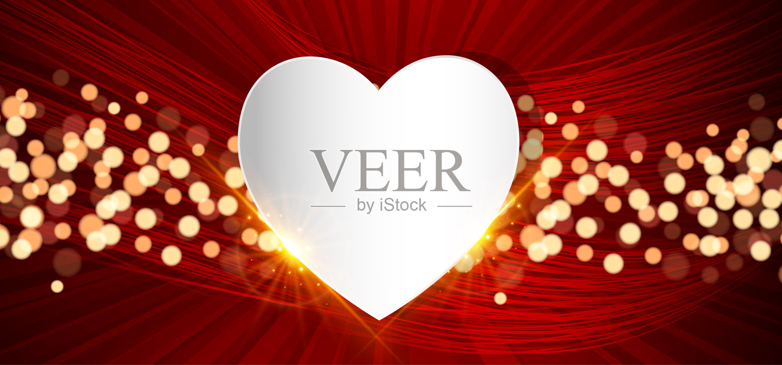 情人节心形插画图片素材