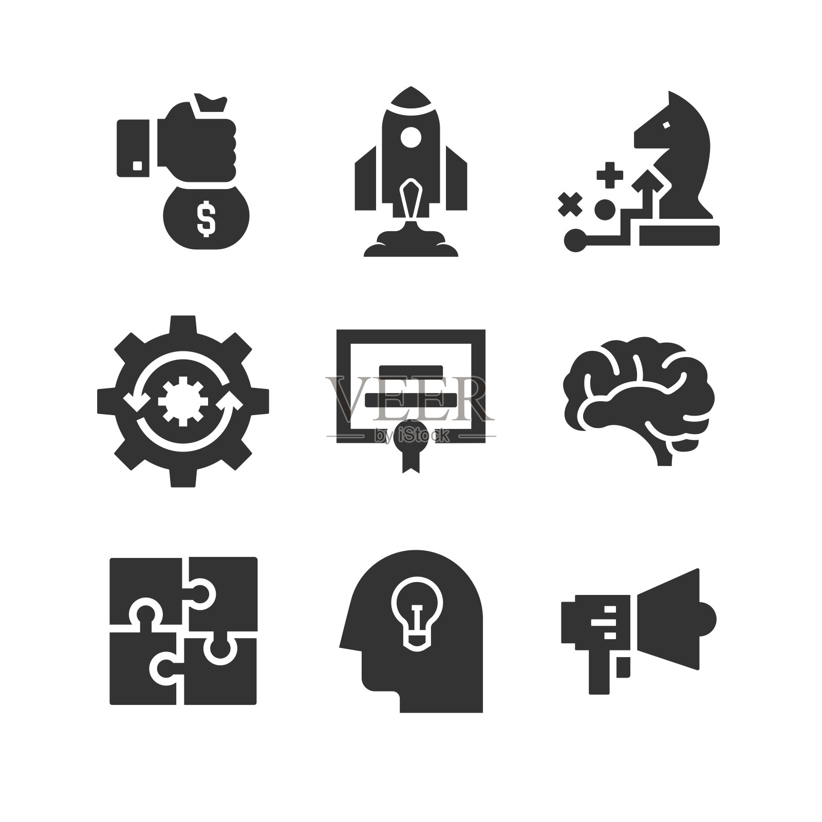 启动,发现,投资,战略,推广图标图标素材