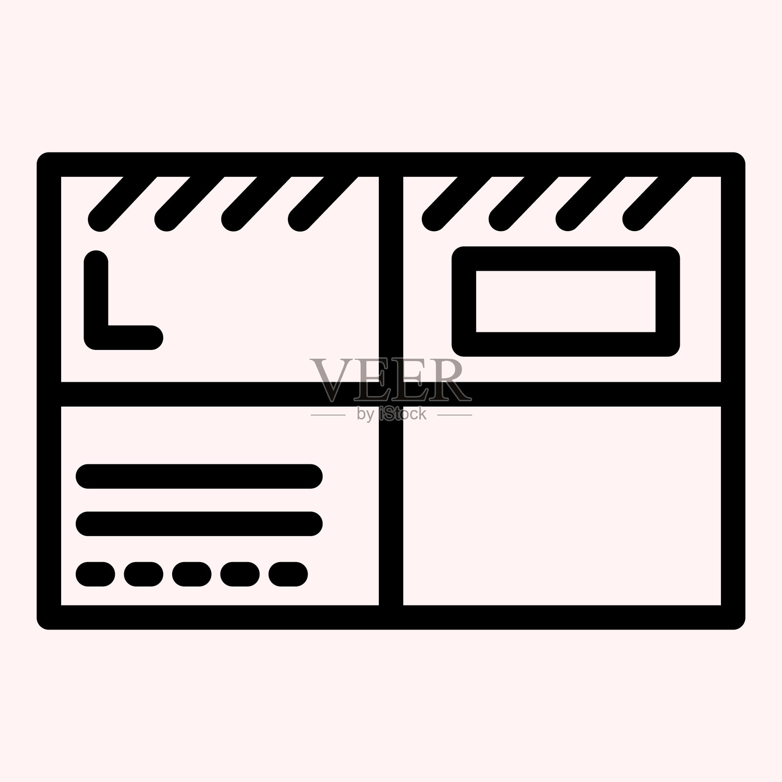 包裹信件线图标。邮资轻邮包。邮政服务矢量设计概念,轮廓风格的象形文字在白色的使用和应用程序。插画图片素材