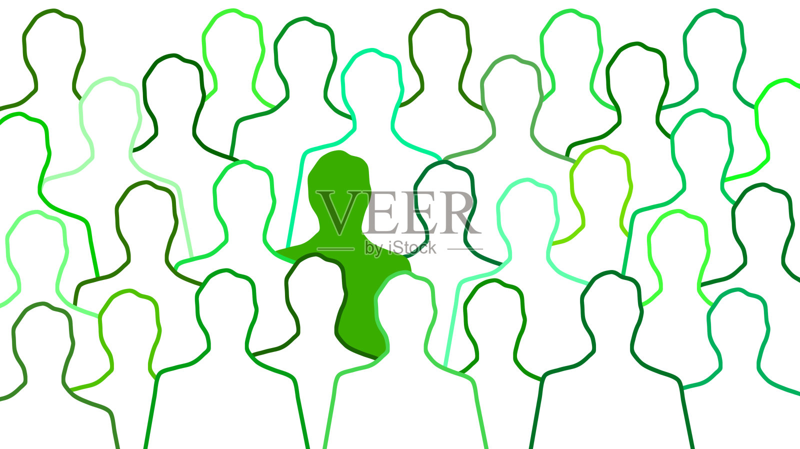 失踪了的人插画图片素材