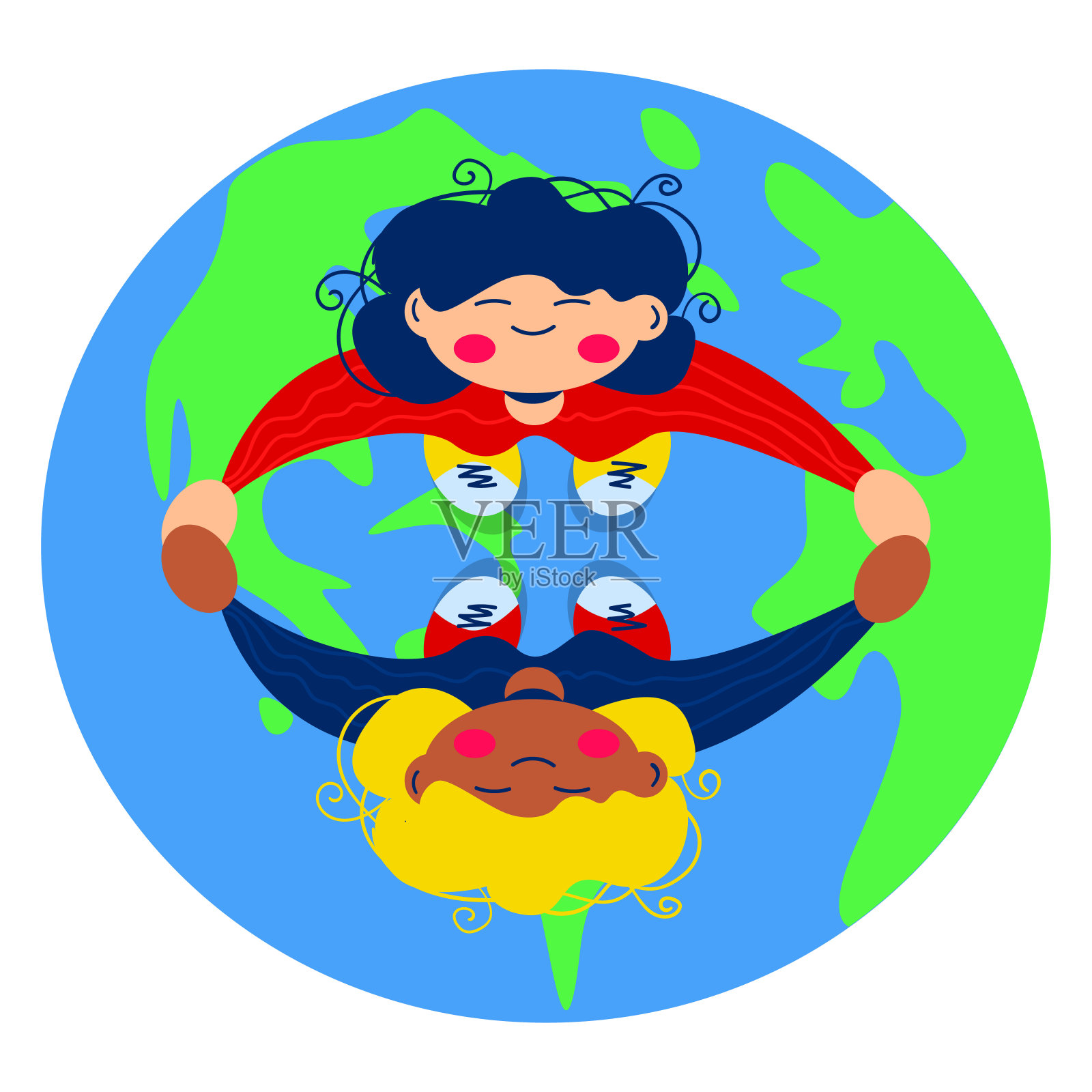 拯救一个清洁地球的概念设计元素图片