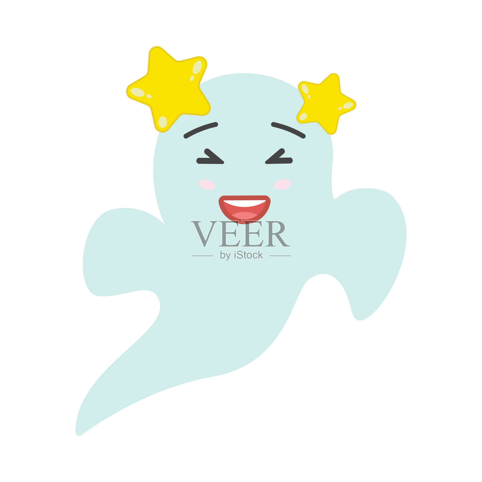 鬼魂emogi。万圣节快乐插画图片素材