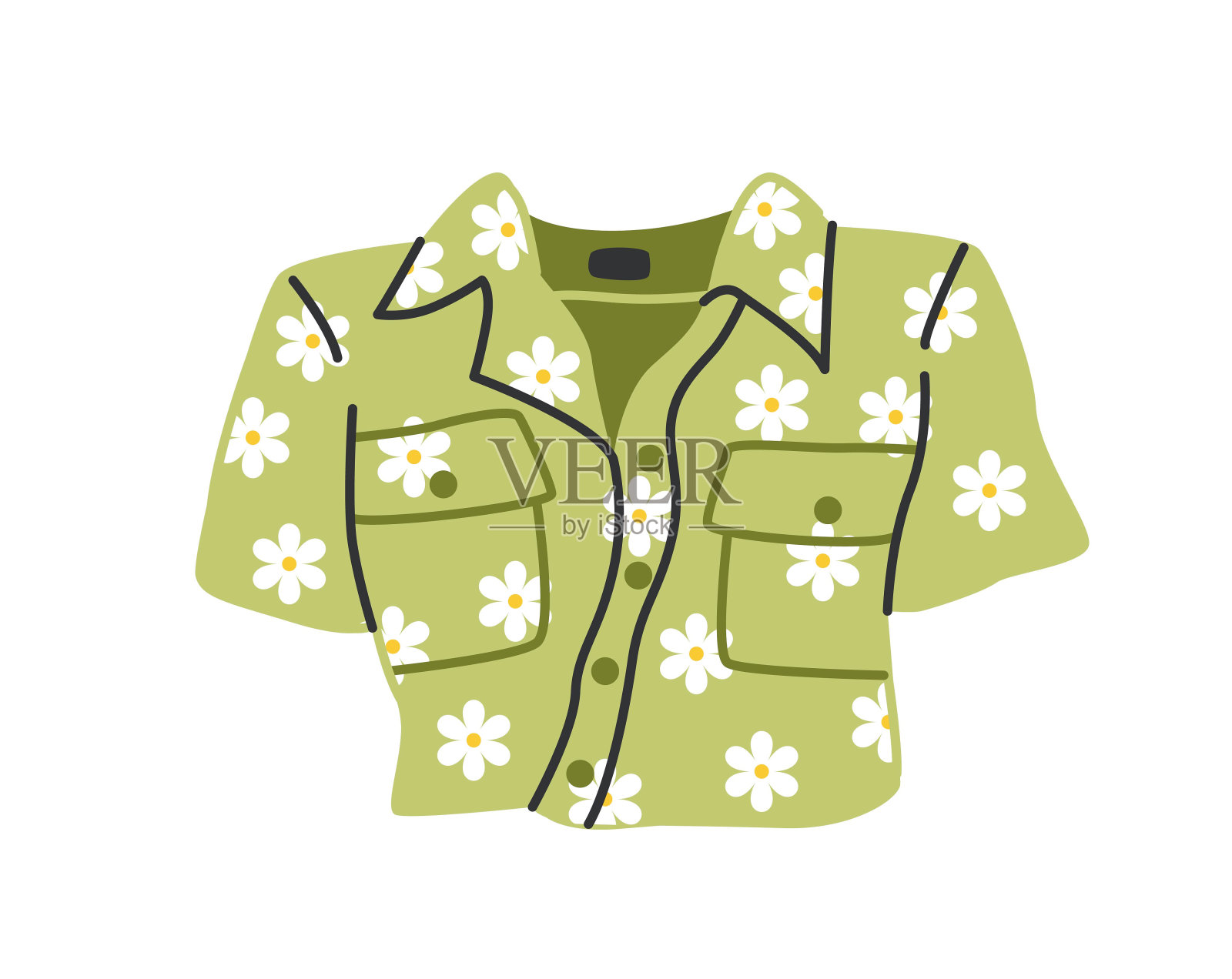 时尚女装插画图片素材