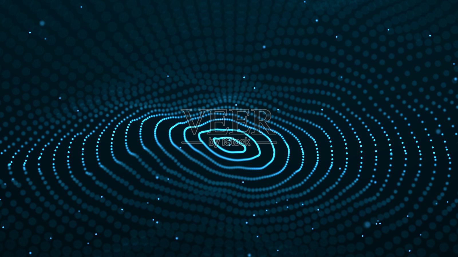 抽象的数字波。发光粒子的动态波。数据技术背景。3 d照片摄影图片
