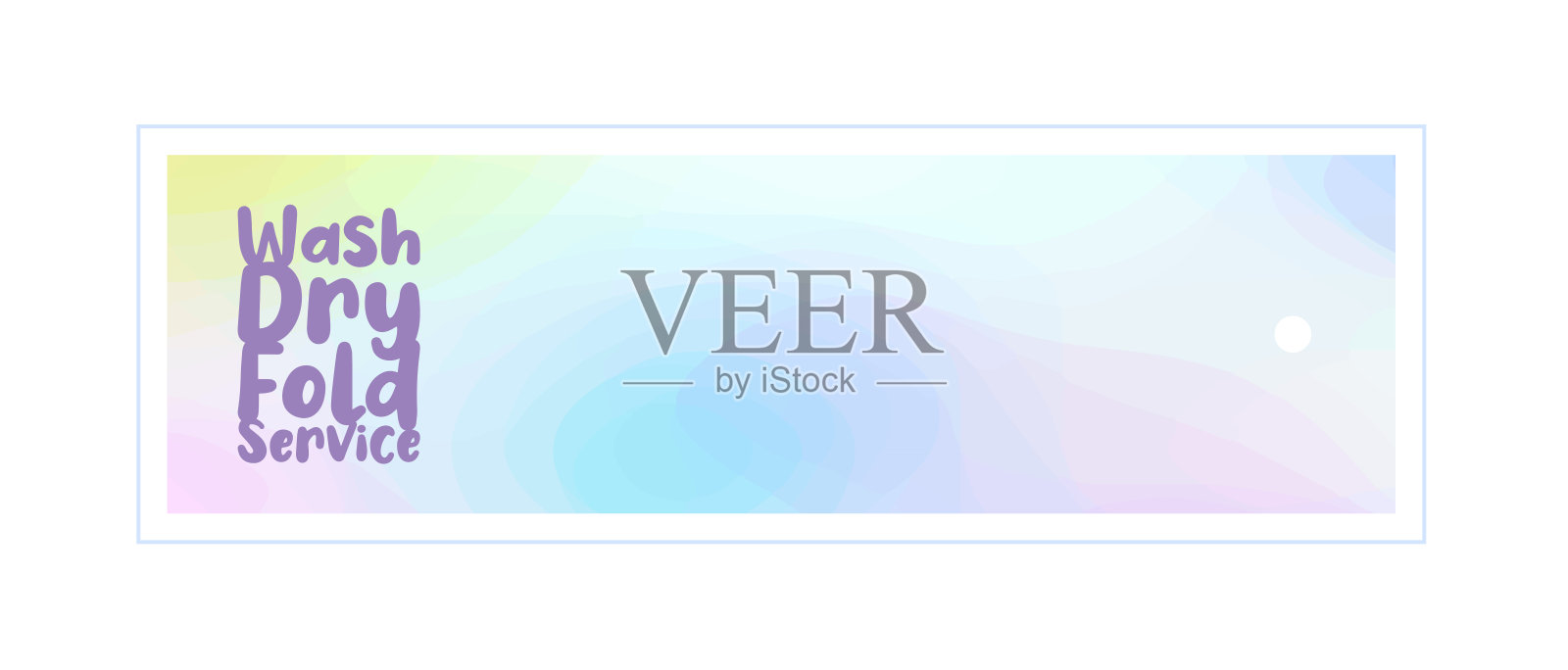 洗干折叠服务标签,洗衣公司,不干胶,吊牌设计,商务插画图片素材