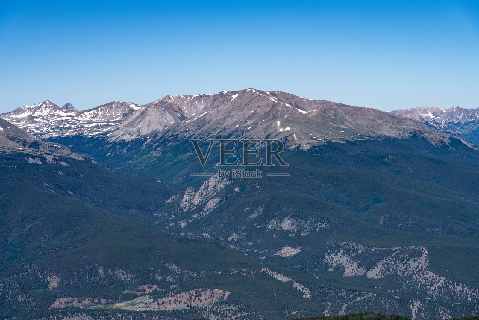 夏天美丽的科罗拉多落基山脉照片摄影图片