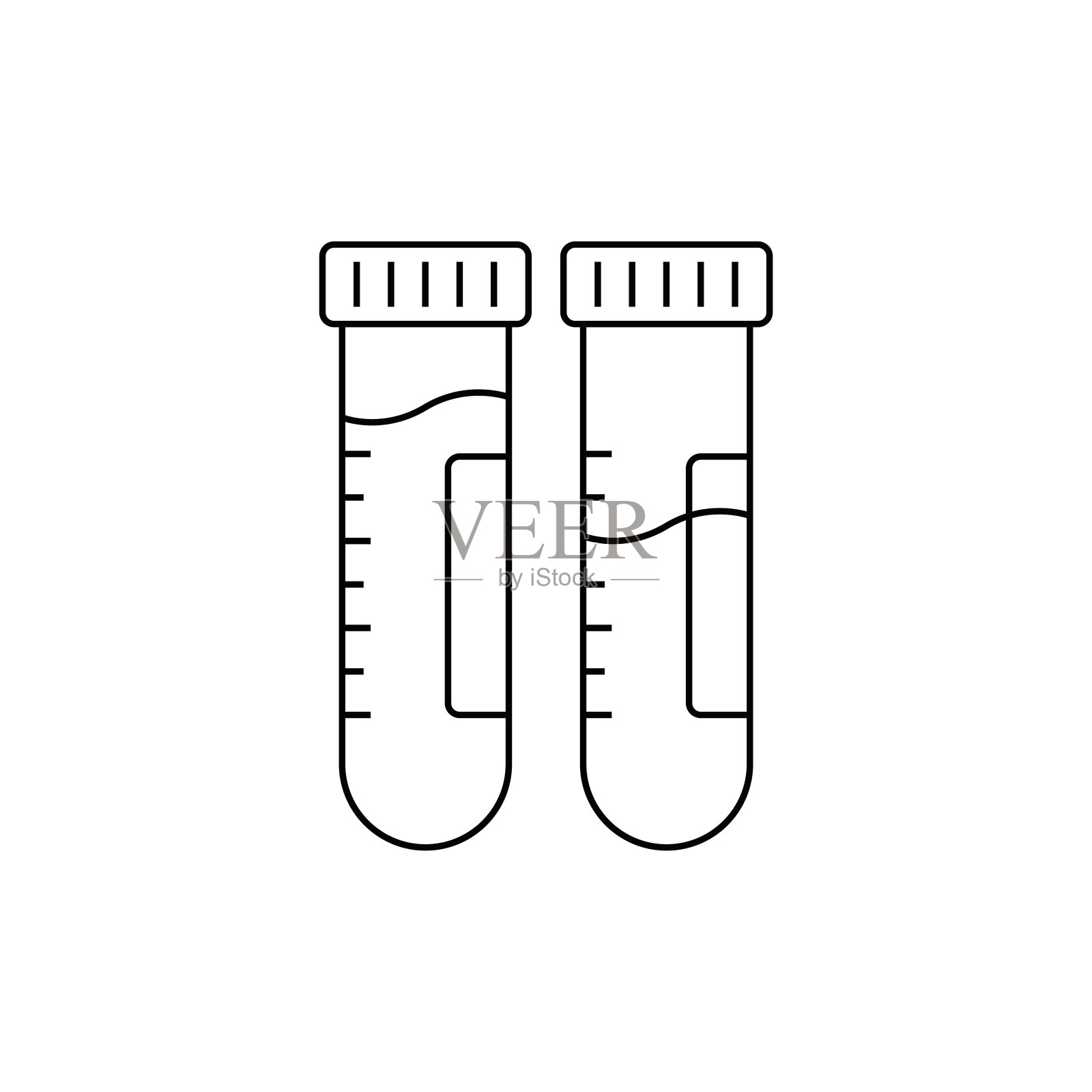 试管线图标插画图片素材