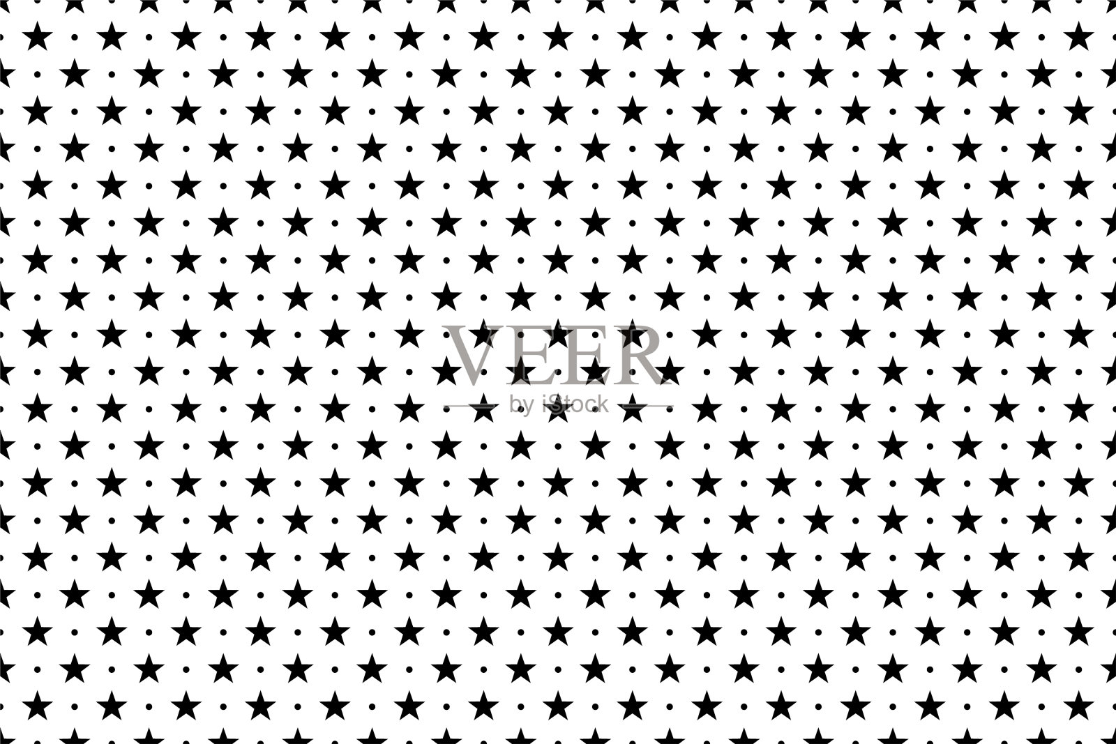 星星的无缝图案插画图片素材